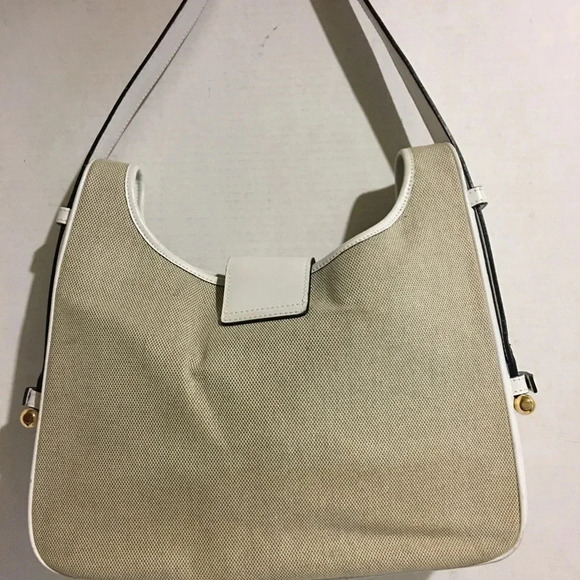 Suarez beige canvas/ leather shoulder handbag - Picture 2 of 8